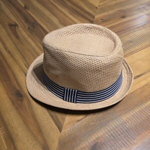 Simons Tan Fedora with Black Stripe